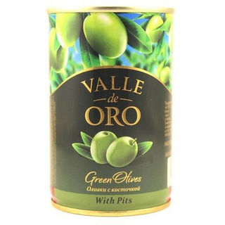 Оливки Вале де Оро  с косточкой 300г